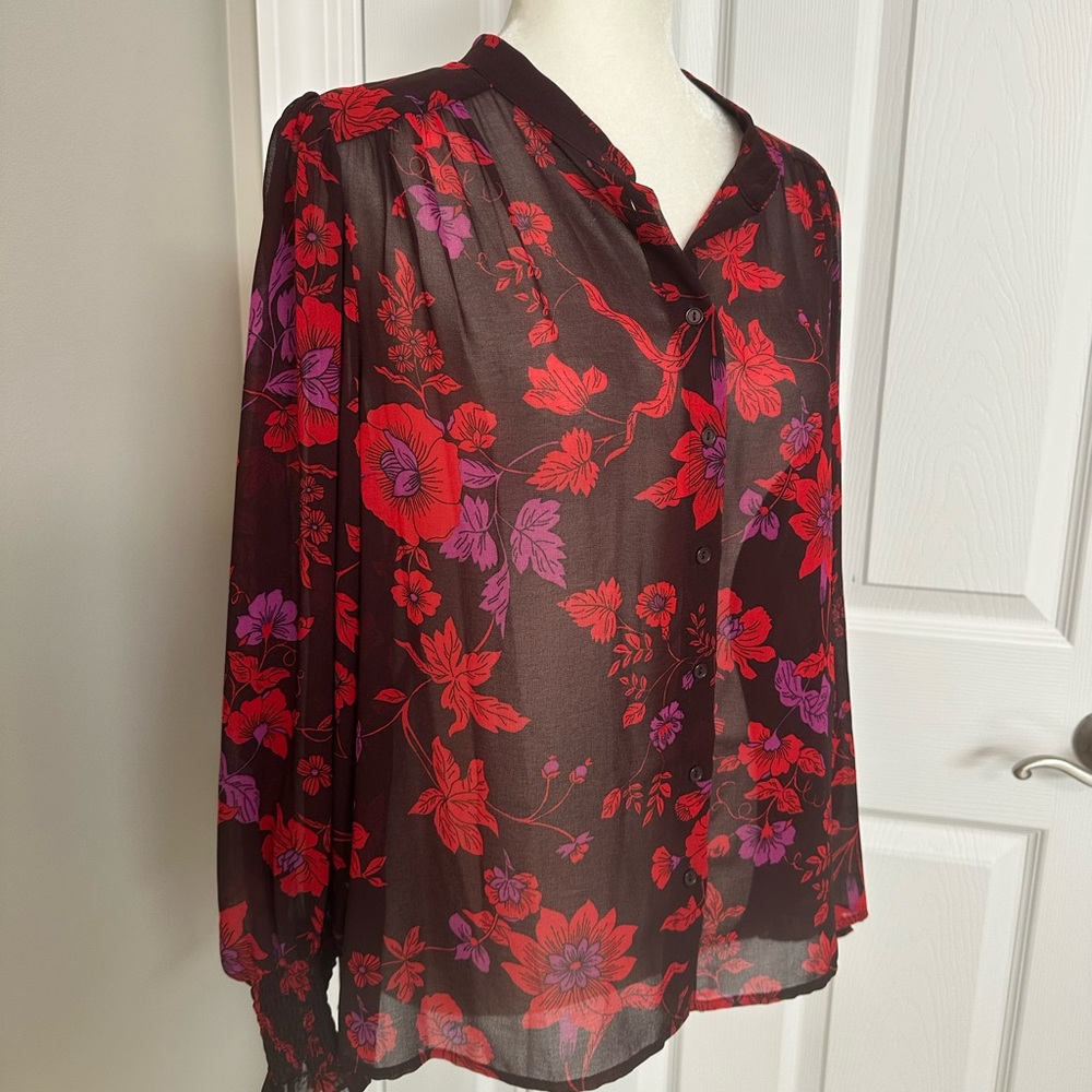 Sanctuary Floral Blouse - Like New - Picture 2 of 9